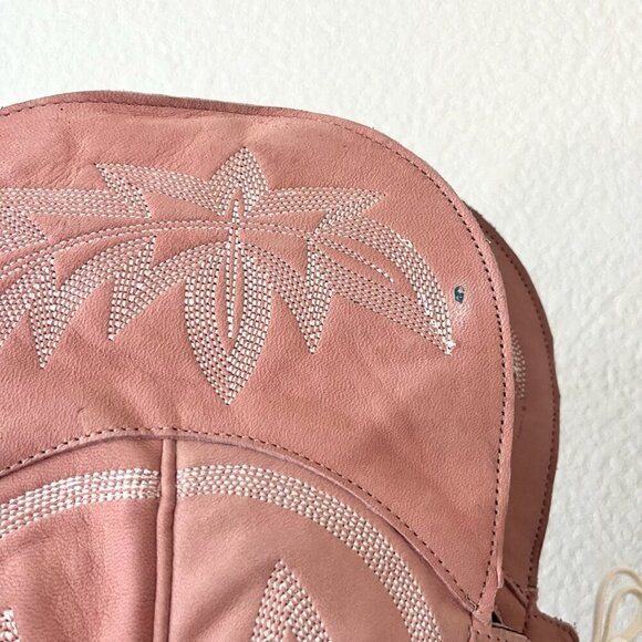 Lane LEXINGTON Over the Knee Womens Cowboy Boots 7.5 Pink Western Cowgirl Tall - Picture 8 of 16